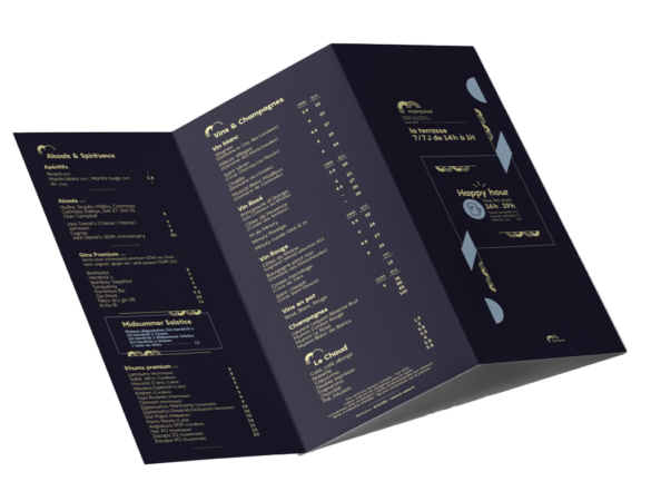 Carte boissons